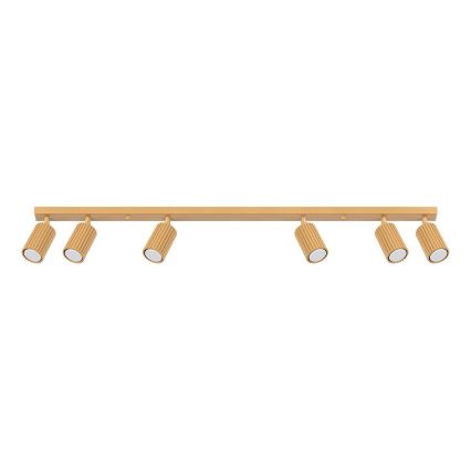 Brilagi - Spotlampe CRESTO 6xGU10/10W/230V guldfarvet