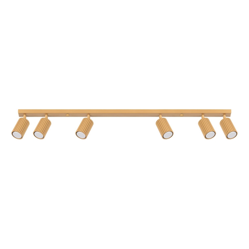 Brilagi - Spotlampe CRESTO 6xGU10/10W/230V guldfarvet