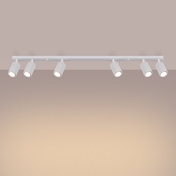 Brilagi - Spotlampe CRESTO 6xGU10/10W/230V hvid
