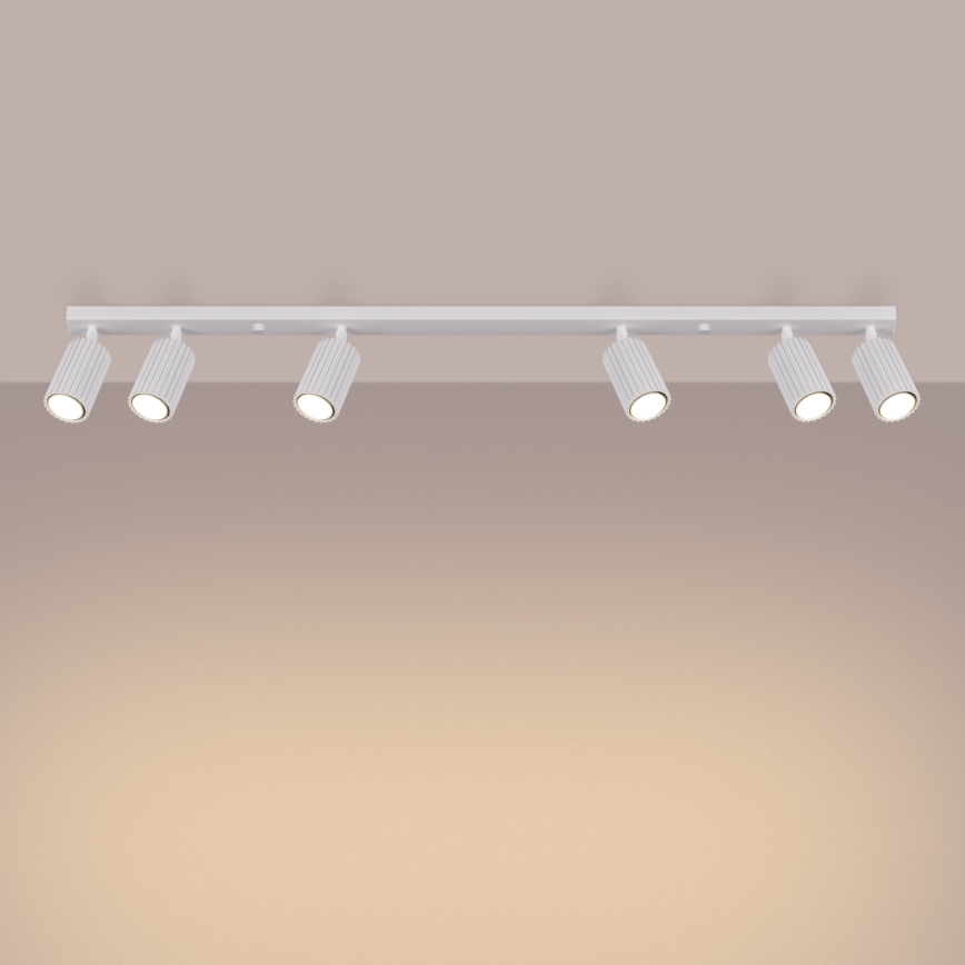 Brilagi - Spotlampe CRESTO 6xGU10/10W/230V hvid