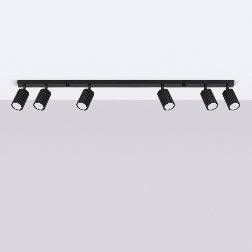 Brilagi - Spotlampe CRESTO 6xGU10/10W/230V sort