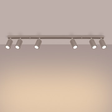 Brilagi - Spotlampe CRESTO 6xGU10/10W/230V taupe