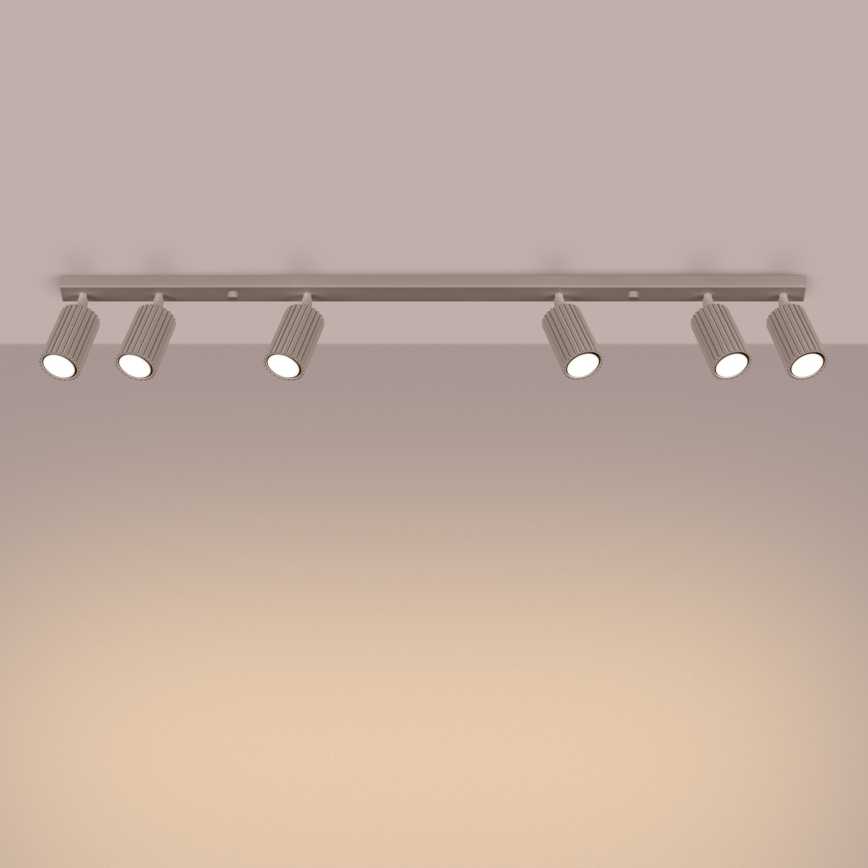 Brilagi - Spotlampe CRESTO 6xGU10/10W/230V taupe