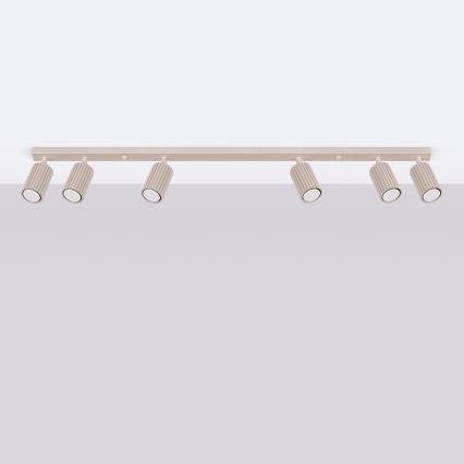 Brilagi - Spotlampe CRESTO 6xGU10/10W/230V taupe