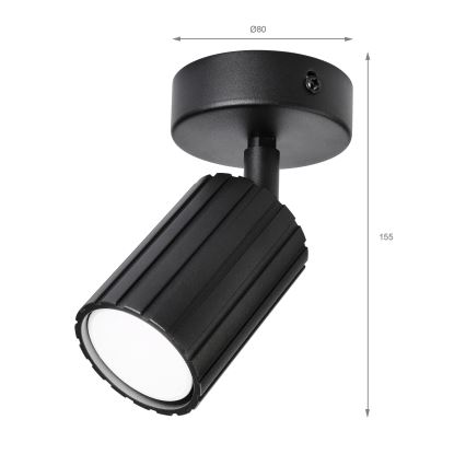 Brilagi - Spotlampe CRISPINA 1xGU10/10W/230V sort