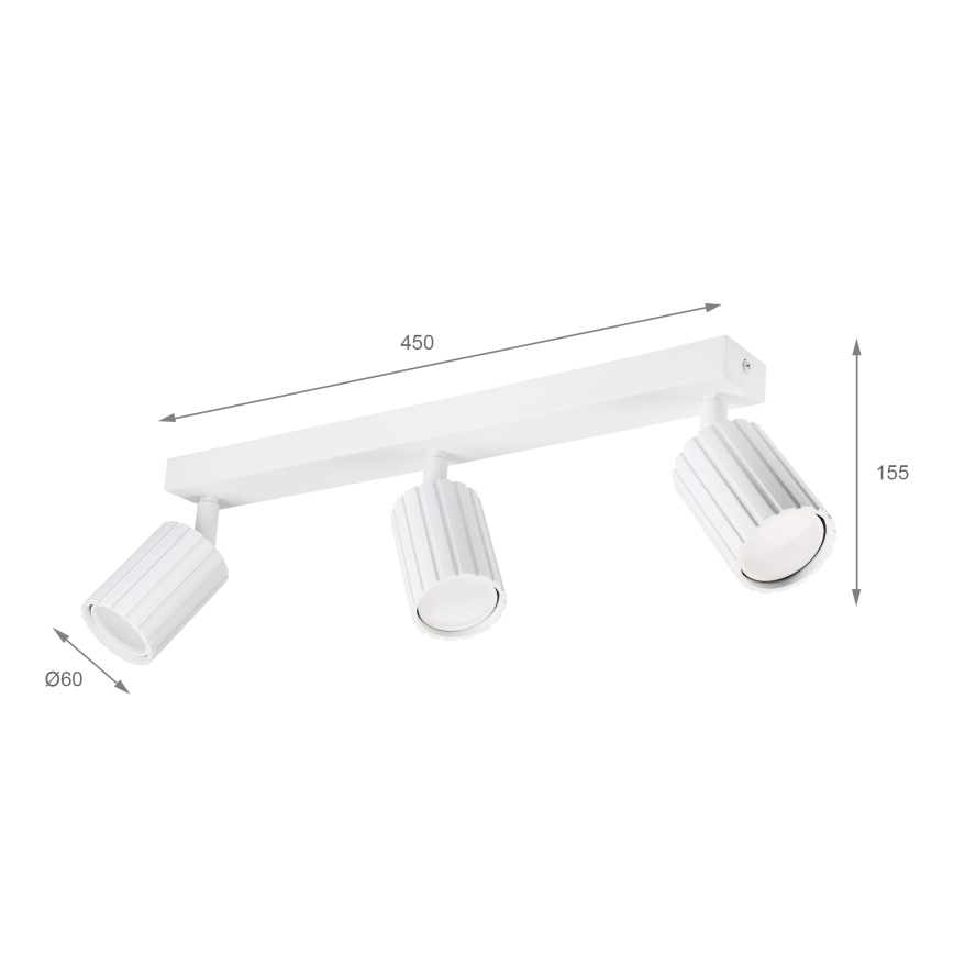 Brilagi - Spotlampe CRISPINA 3xGU10/10W/230V hvid