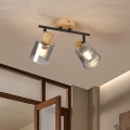 BRILAGI - Spotlampe HYGGE 2xE14/15W/230V træ/røgfarvet