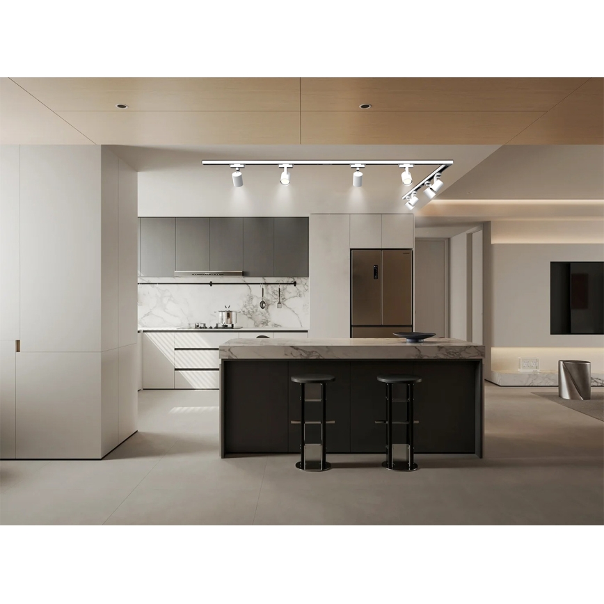 Brilagi - Spotlampe i skinnesystem HUSKY 8xGU10/10W/230V hvid