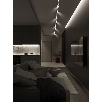 Brilagi - Spotlampe i skinnesystem HUSKY 8xGU10/10W/230V hvid