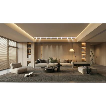 Brilagi - Spotlampe i skinnesystem HUSKY 8xGU10/10W/230V hvid