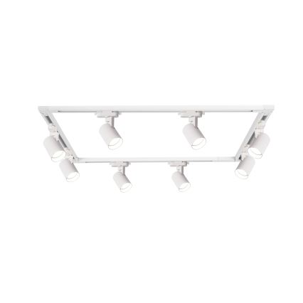 Brilagi - Spotlampe i skinnesystem HUSKY 8xGU10/10W/230V hvid