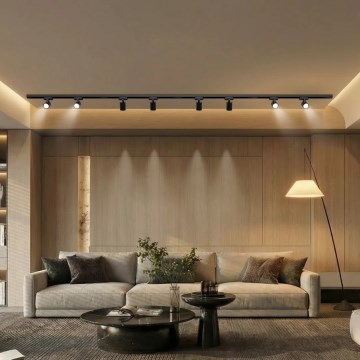 Brilagi - Spotlampe i skinsystemet HUSKY 8xGU10/10W/230V sort