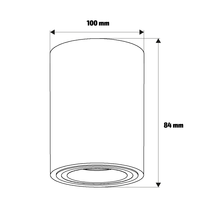 Brilagi - Spotlampe MIA 1xGU10/30W/230V 100x80 mm beige