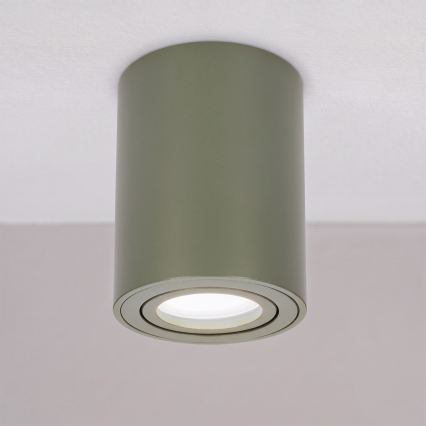 BRILAGI - Spotlampe MIA 1xGU10/30W/230V 100x80 mm mørkegrøn