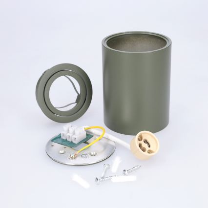 BRILAGI - Spotlampe MIA 1xGU10/30W/230V 100x80 mm mørkegrøn