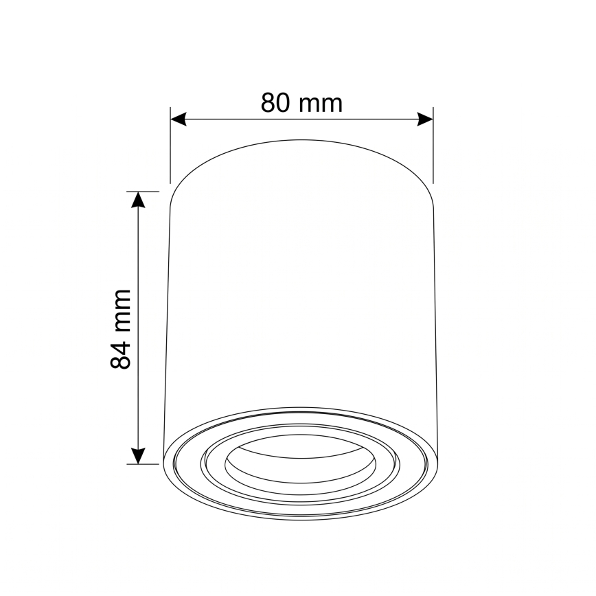 BRILAGI - Spotlampe MIA 1xGU10/30W/230V 84x80 mm blå
