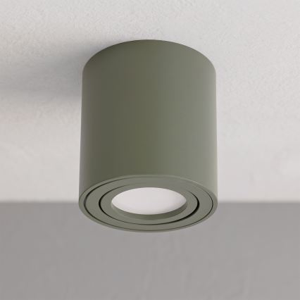 BRILAGI - Spotlampe MIA 1xGU10/30W/230V 84x80 mm mørkegrøn