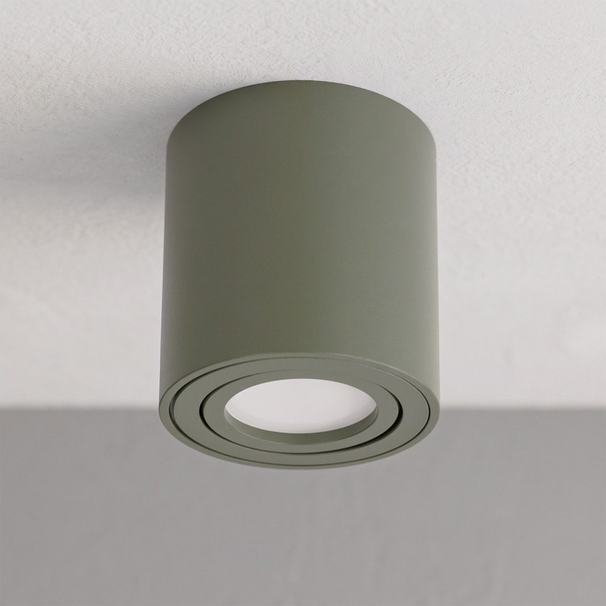 BRILAGI - Spotlampe MIA 1xGU10/30W/230V 84x80 mm mørkegrøn