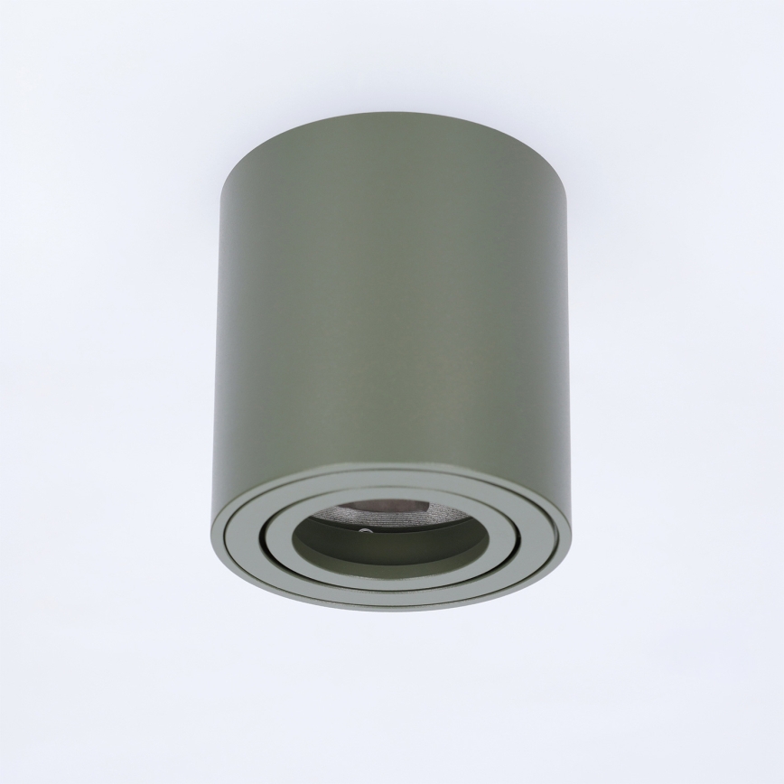 BRILAGI - Spotlampe MIA 1xGU10/30W/230V 84x80 mm mørkegrøn