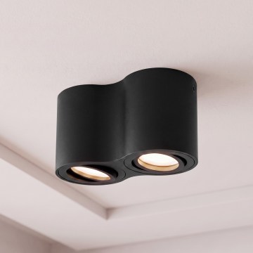 BRILAGI - Spotlampe MIA DOUBLE 2xGU10/30W/230V sort