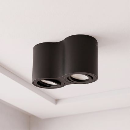 BRILAGI - Spotlampe MIA DOUBLE 2xGU10/30W/230V sort