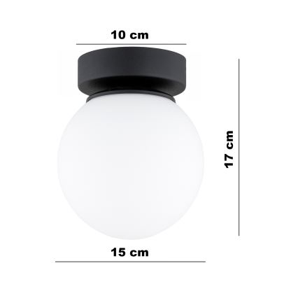 Brilagi - Spotlampe MILO 1xE27/60W/230V sort
