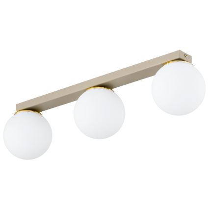 Brilagi - Spotlampe MILO 3xE27/60W/230V beige/guld