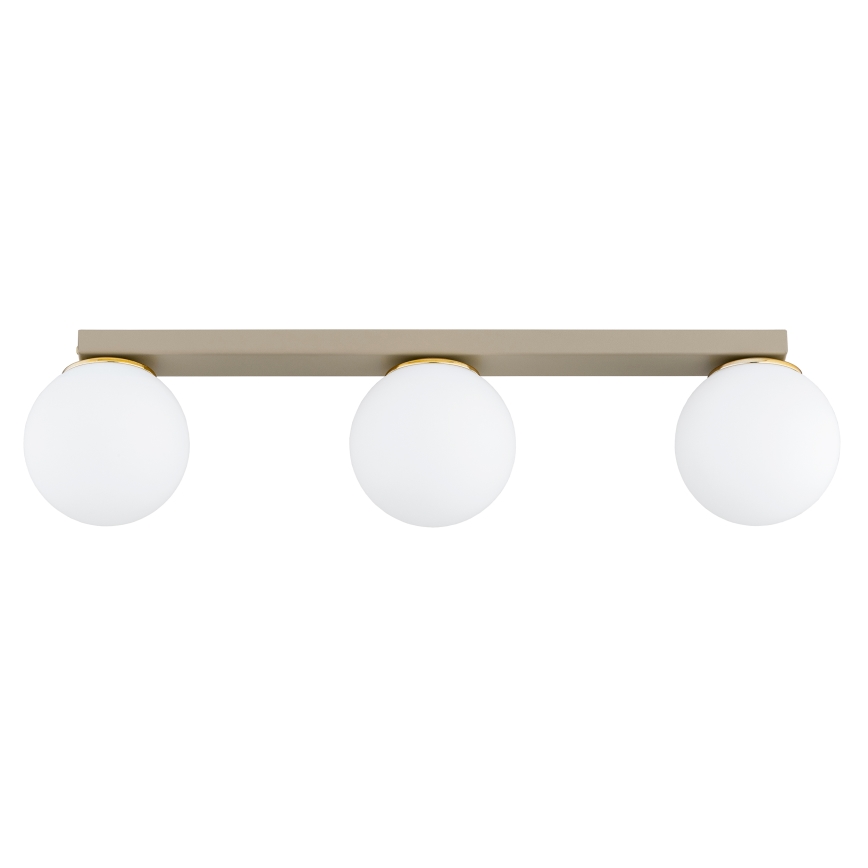 Brilagi - Spotlampe MILO 3xE27/60W/230V beige/guld