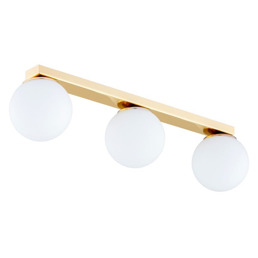 Brilagi - Spotlampe MILO 3xE27/60W/230V gylden
