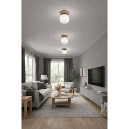 Brilagi - Spotlampe MILO ECRU 1xE27/60W/230V beige/guld