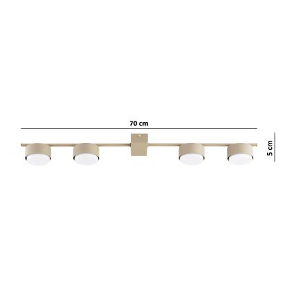 Brilagi - Spotlampe MONO 4xGX53/12W/230V beige