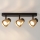 Brilagi - Spotlampe NUGGET 3xGU10/30W/230V sort/guld