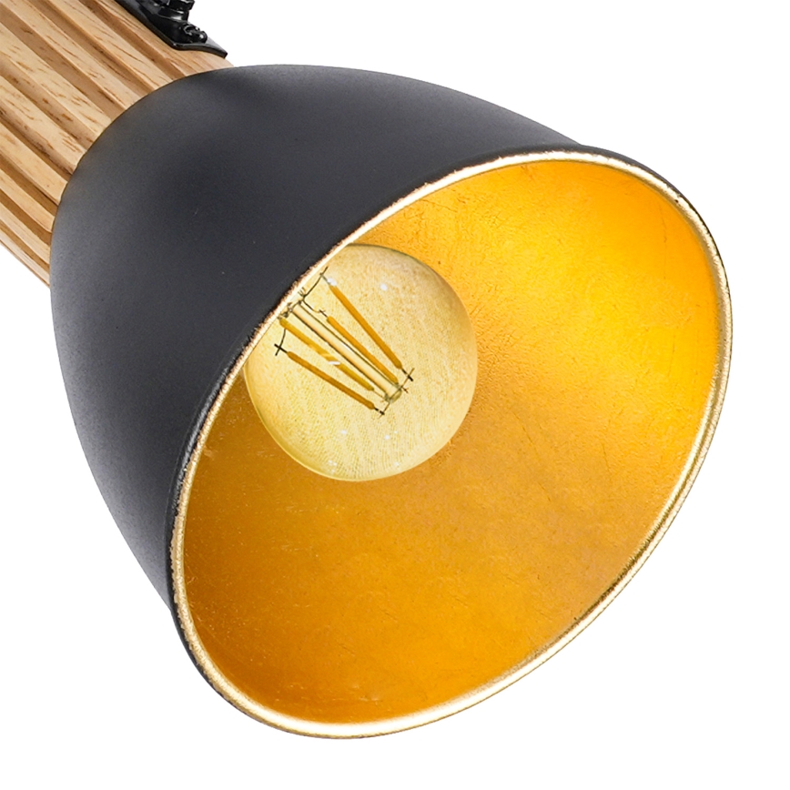 Brilagi - Spotlampe ODENSE 3xE14/10W/230V træ/sort