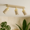 Brilagi - Spotlampe POKER 3xGU10/25W/230V beige/guldfarvet