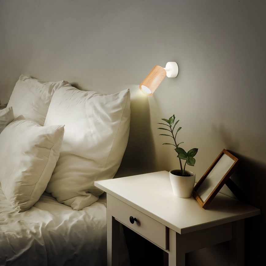 Brilagi - Spotlampe SELE 1xGU10/30W/230V hvid/eg decor