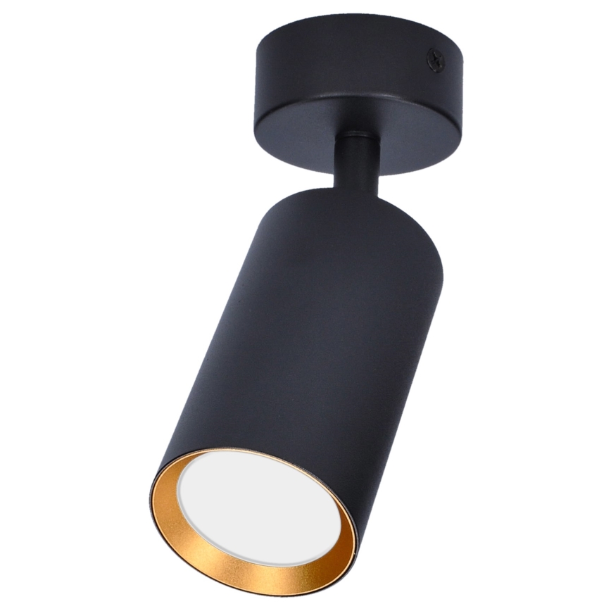 Brilagi - Spotlampe SELE 1xGU10/30W/230V sort/guldfarvet