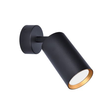 Brilagi - Spotlampe SELE 1xGU10/30W/230V sort/guldfarvet