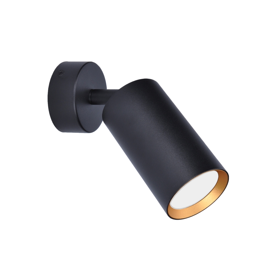 Brilagi - Spotlampe SELE 1xGU10/30W/230V sort/guldfarvet