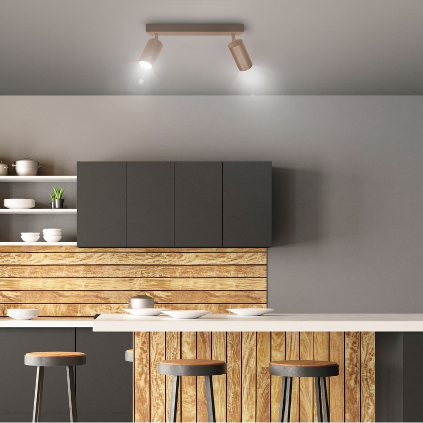 Brilagi - spotlampe SELE 2xGU10/30W/230V beige