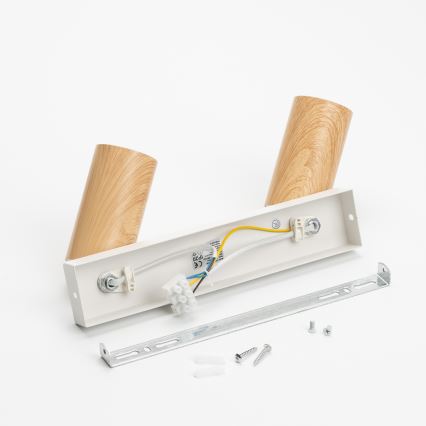 Brilagi - Spotlampe SELE 2xGU10/30W/230V hvid/eg decor