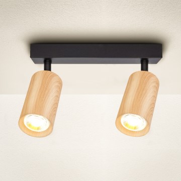 Brilagi - Spotlampe SELE 2xGU10/30W/230V sort/eg decor