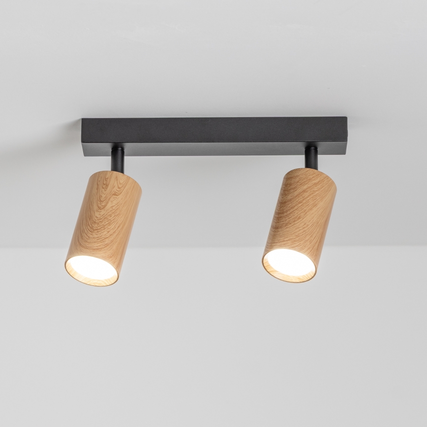 Brilagi - Spotlampe SELE 2xGU10/30W/230V sort/eg decor