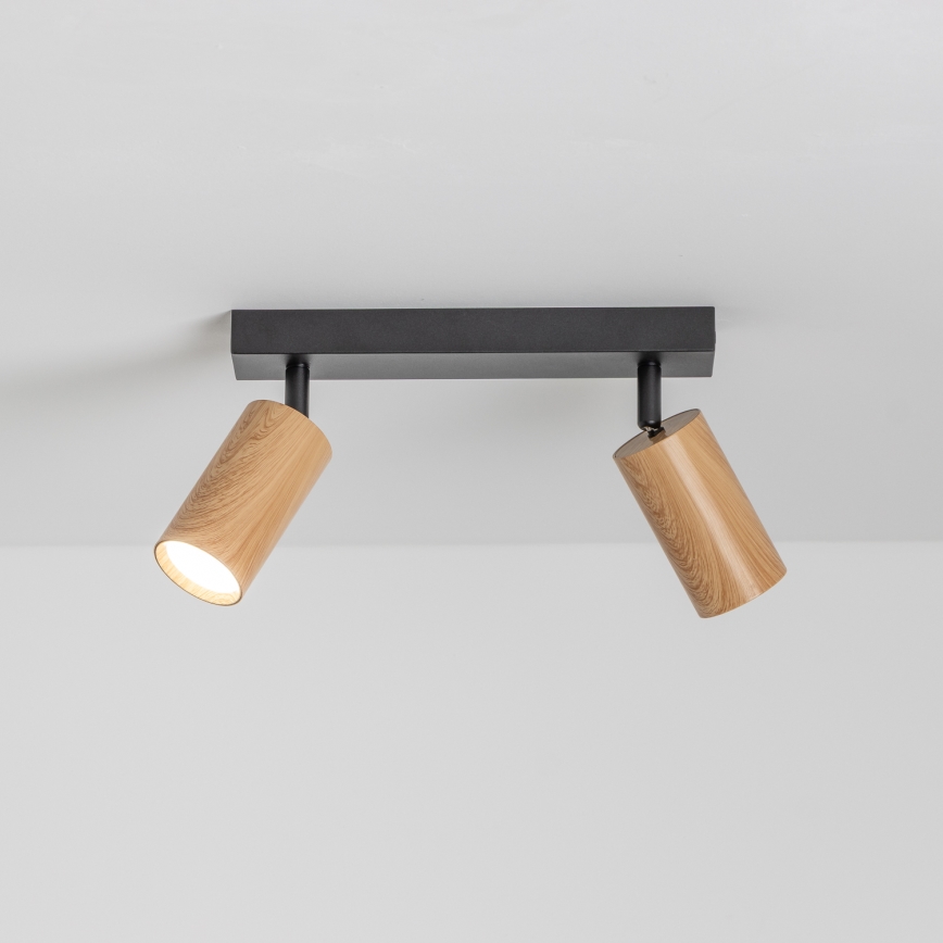 Brilagi - Spotlampe SELE 2xGU10/30W/230V sort/eg decor