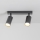 Brilagi - Spotlampe SELE 2xGU10/30W/230V sort/guldfarvet