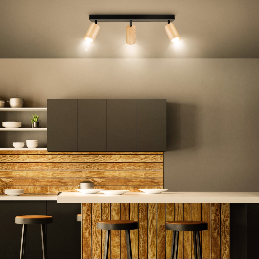 Brilagi - Spotlampe SELE 3xGU10/30W/230V sort/eg decor