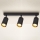 Brilagi - Spotlampe SELE 3xGU10/30W/230V sort/guldfarvet