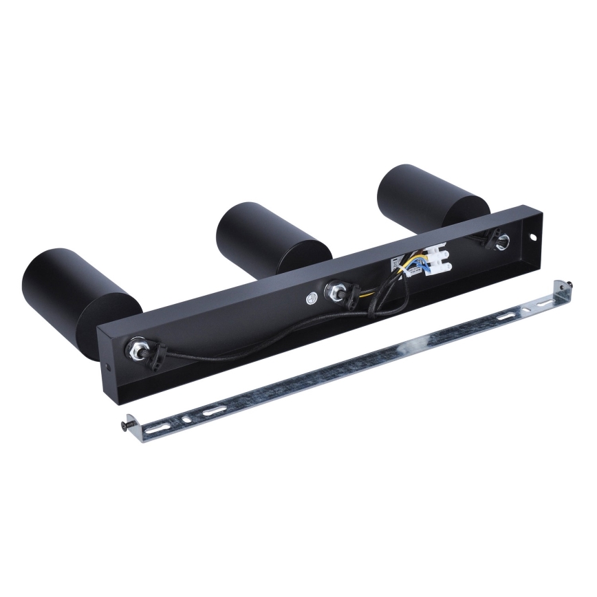 Brilagi - Spotlampe SELE 3xGU10/30W/230V sort/guldfarvet