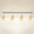 Brilagi - Spotlampe SELE 4xGU10/30W/230V hvid/eg decor
