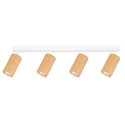 Brilagi - Spotlampe SELE 4xGU10/30W/230V hvid/eg decor