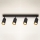 Brilagi - Spotlampe SELE 4xGU10/30W/230V sort/guldfarvet